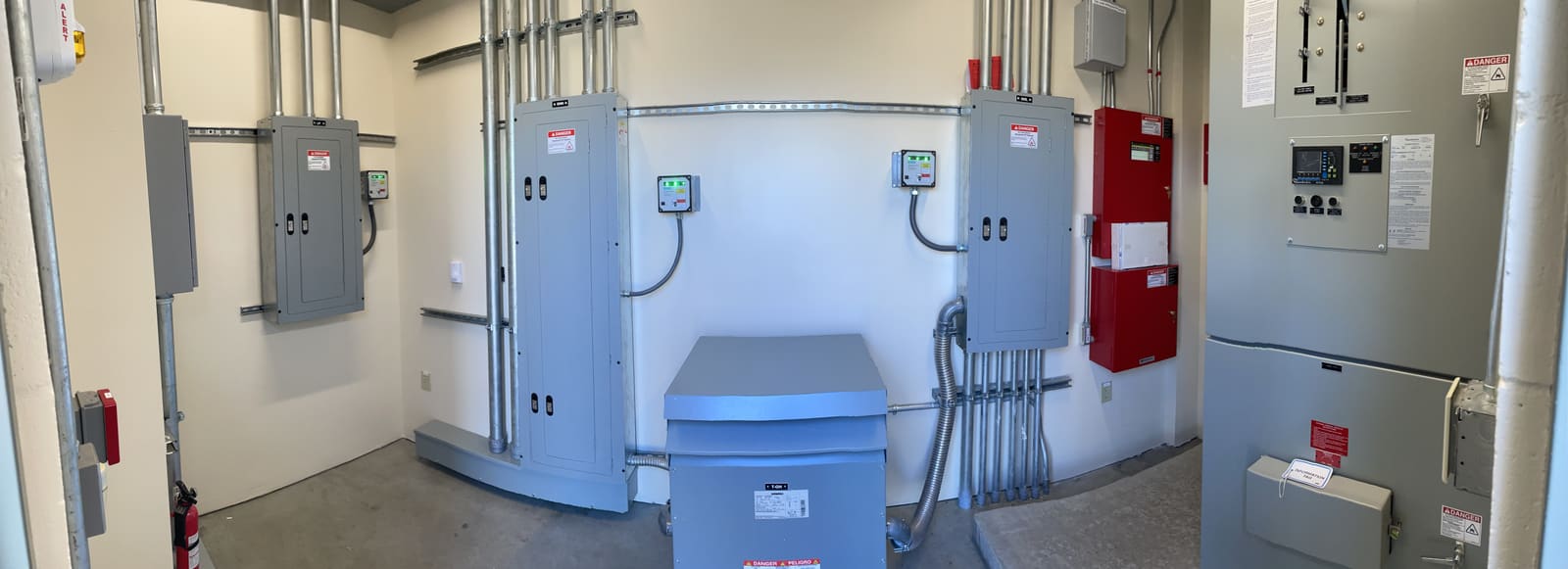 Pump & equipment power hookups